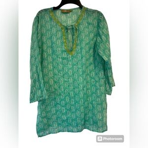 Rock Flower Paper Tunic Swim Cover Up